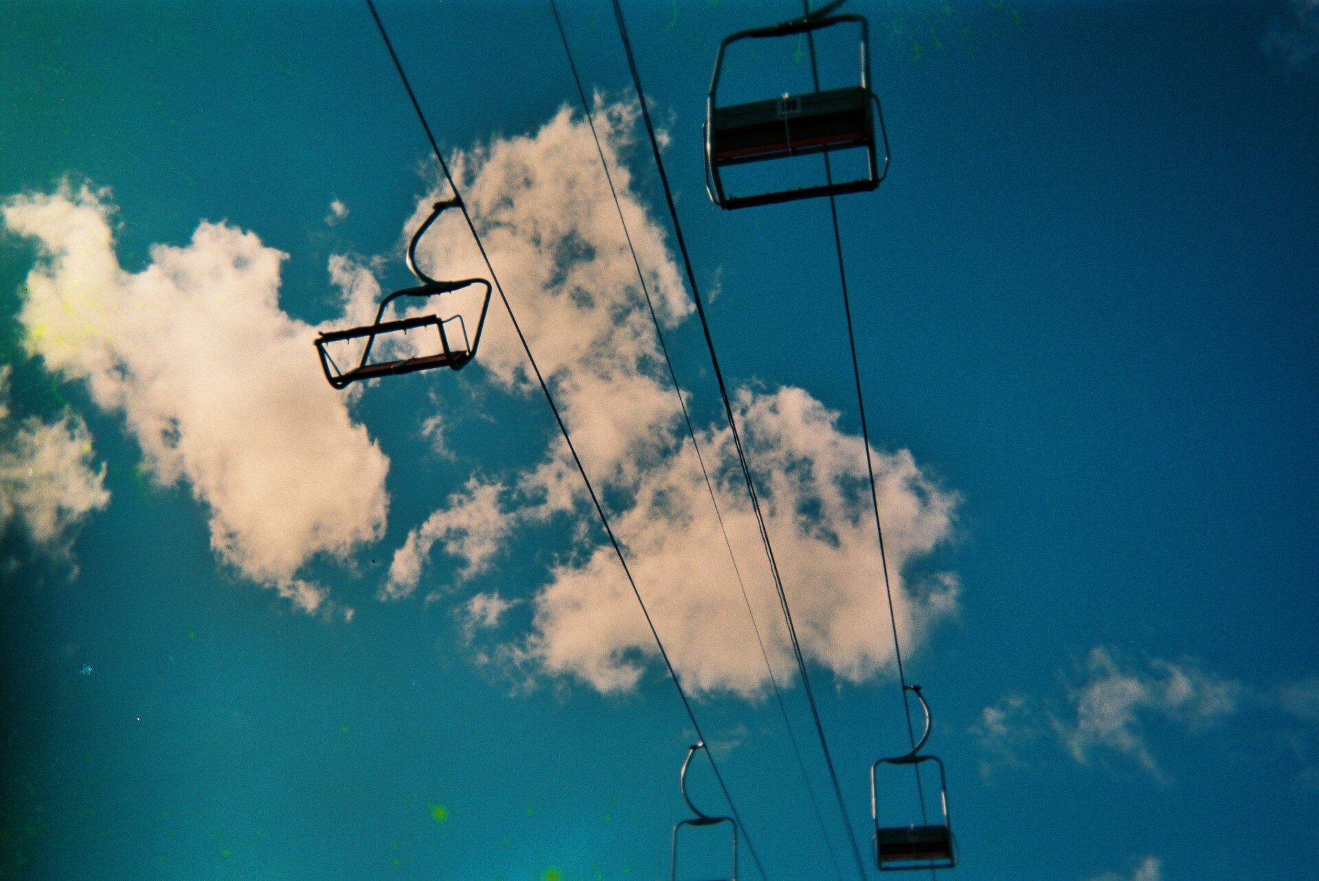 Blue electricity wire