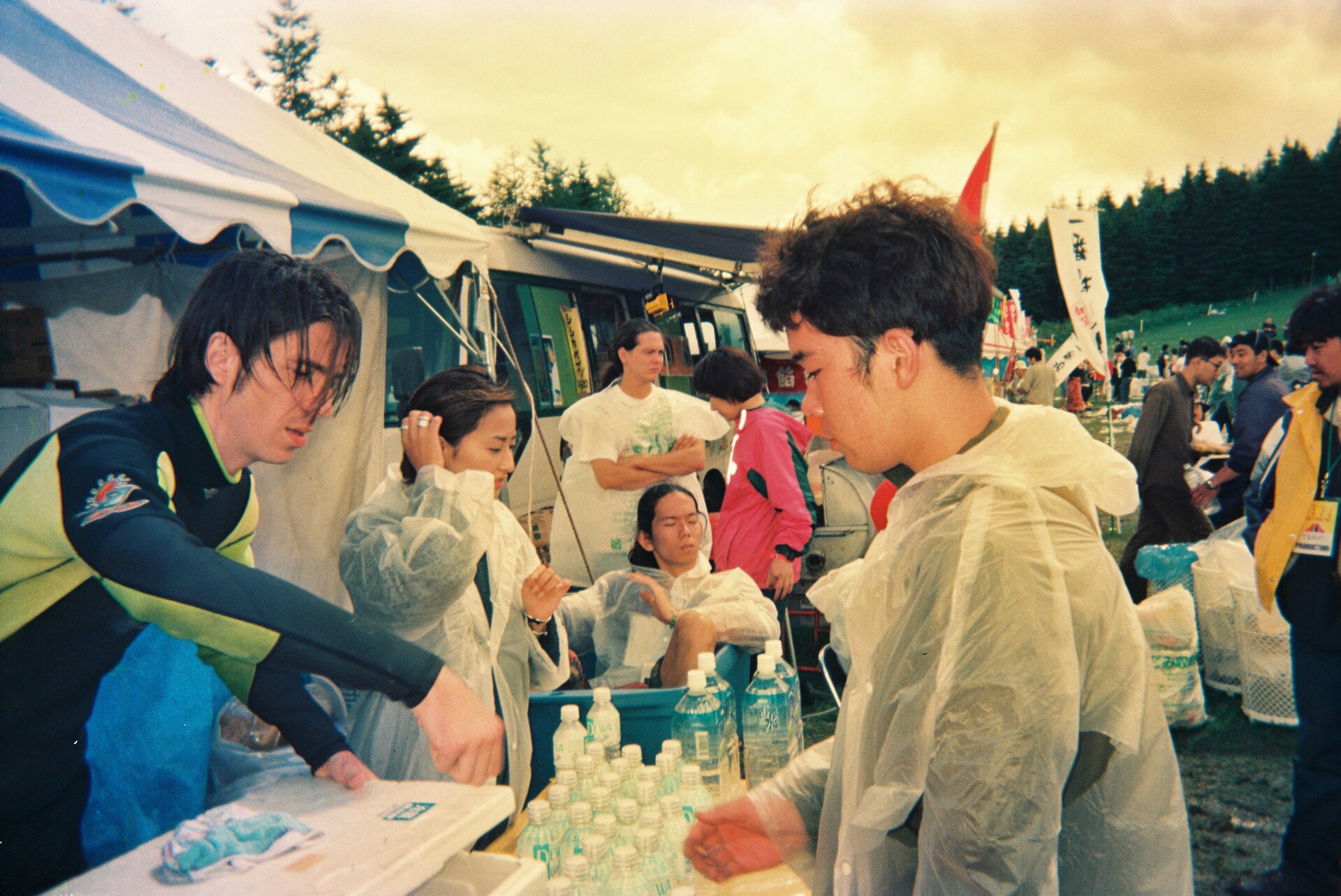 Person in jacket smiling with fun atmosphere