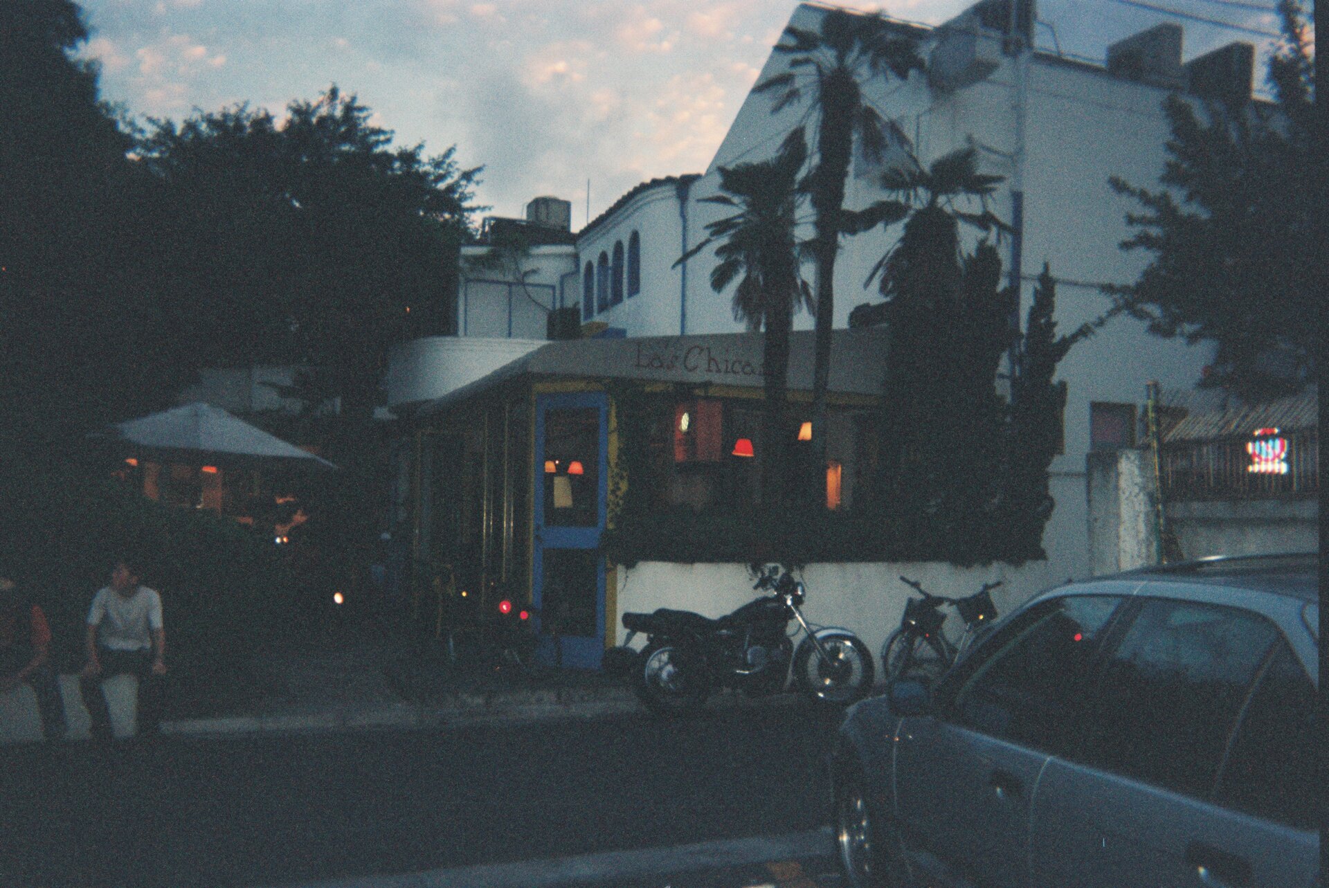 Night scene with electrical lighting at midnight