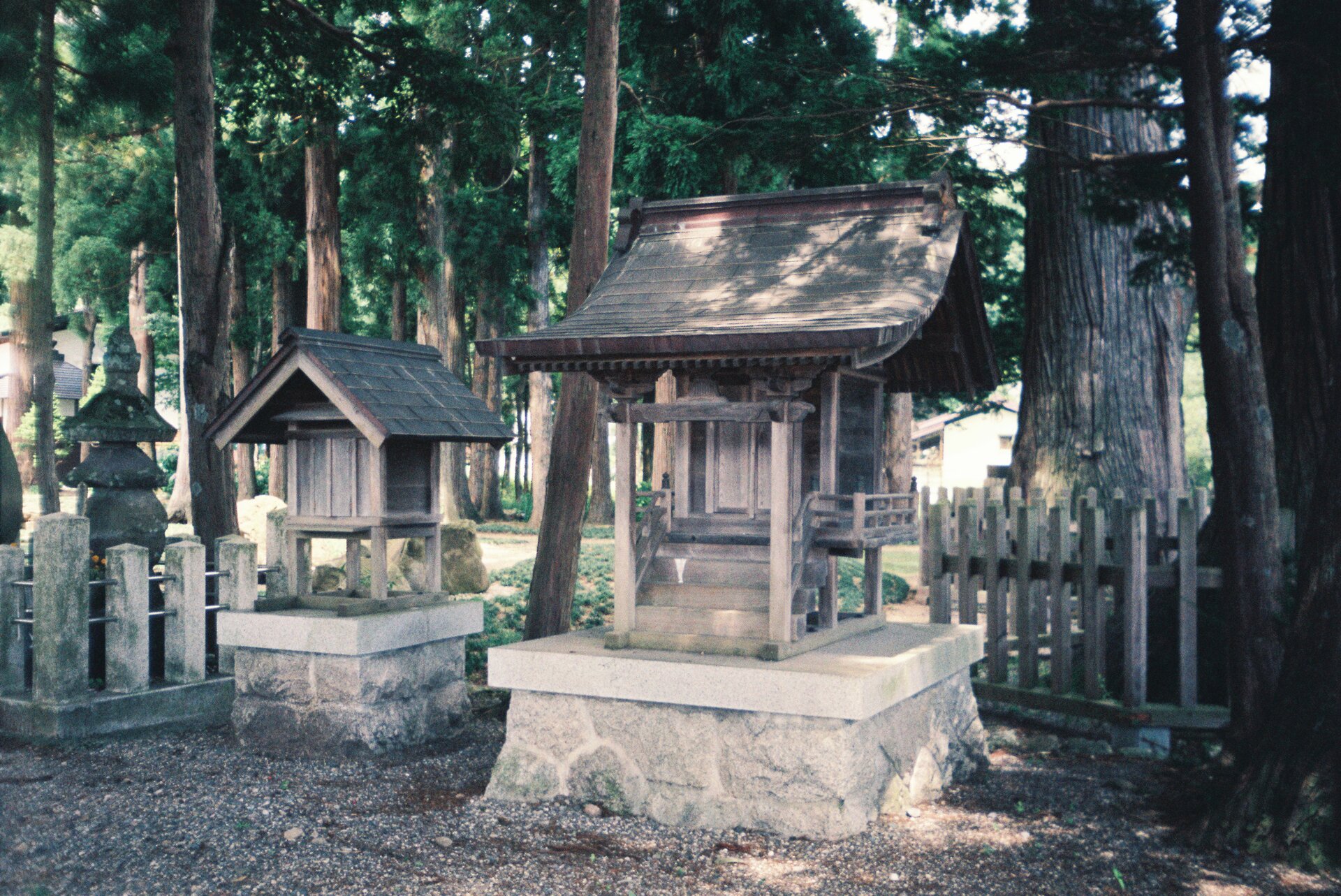 Wood trunk Japanese architecture